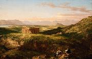 The Temple of Segesta with the Artist Sketching (mk13), Thomas Cole